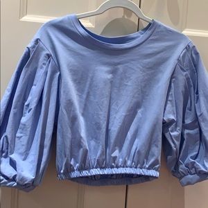 zara puffy sleeve top